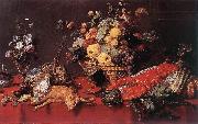 SNYDERS, Frans Still-life with a Basket of Fruit w r USA oil painting reproduction